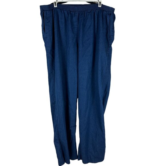 Alfred Dunner Women's Size 22W Blue Elastic Waist Pants - Picture 1 of 4